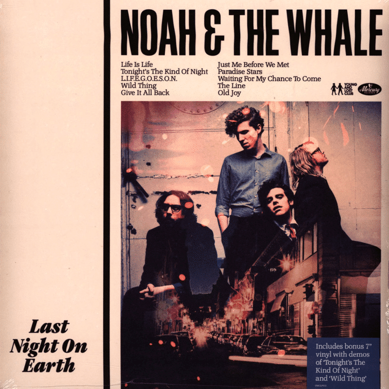 NOAH AND THE WHALE Last Night On Earth LP Album Reissue The