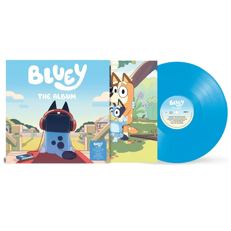 BLUEY Bluey The Album Limited Blue Coloured Vinyl Poster The 